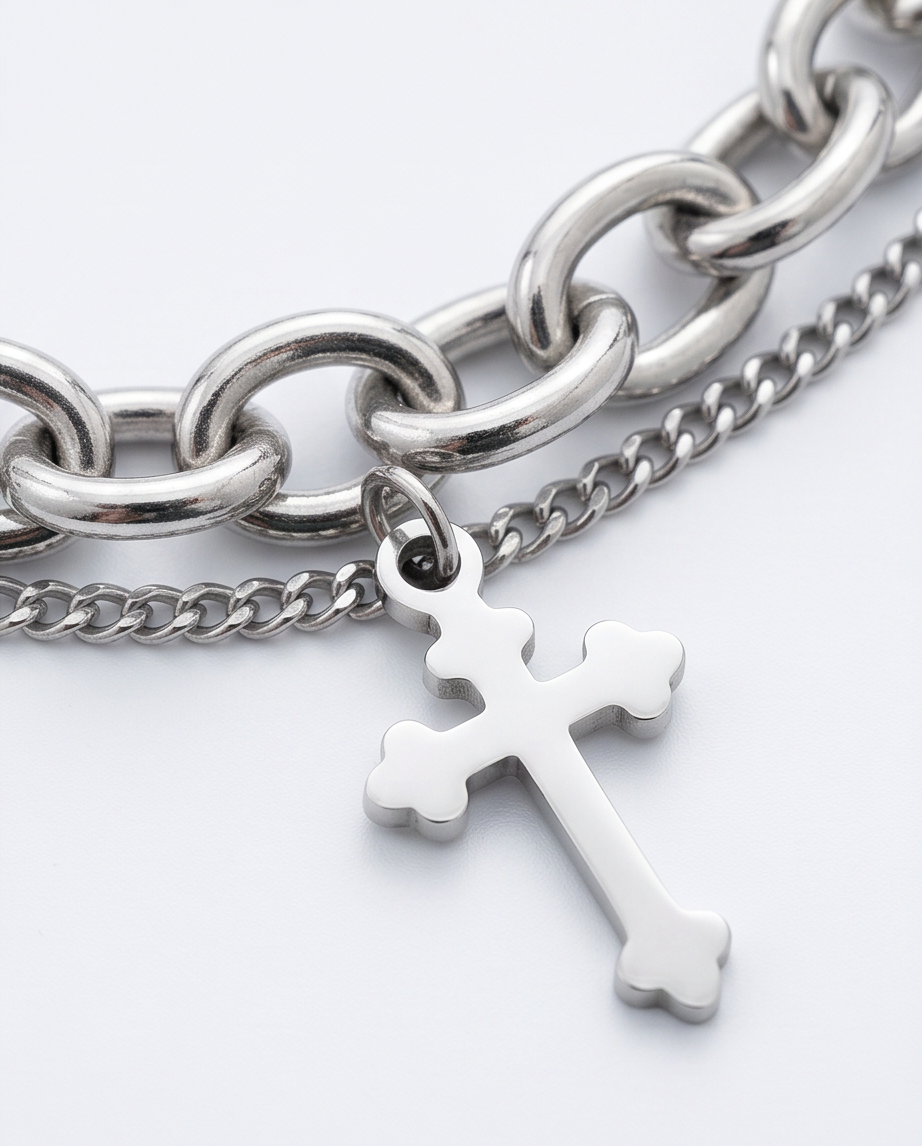 Pulsera acero quirúrgico mujer 87