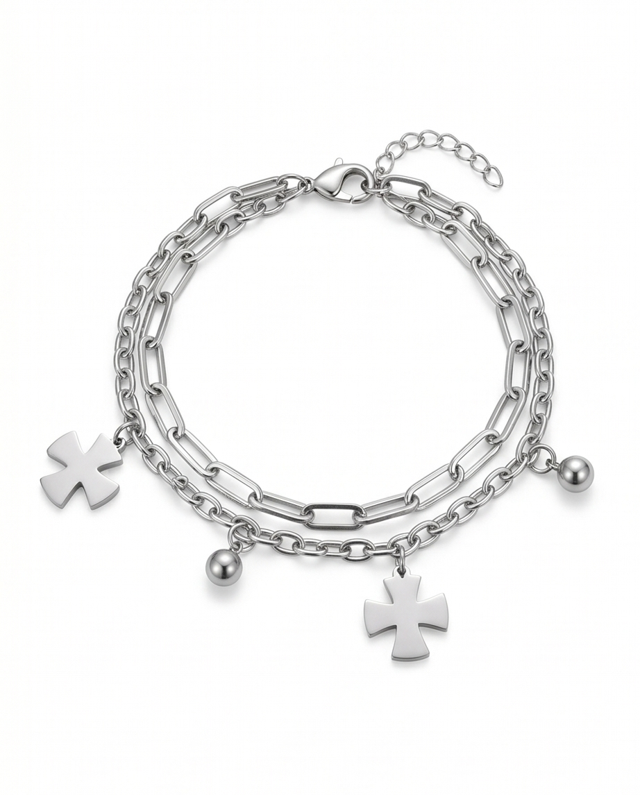 Pulsera acero quirúrgico mujer 35