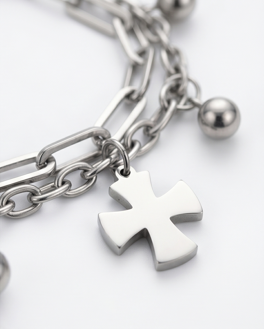 Pulsera acero quirúrgico mujer 35