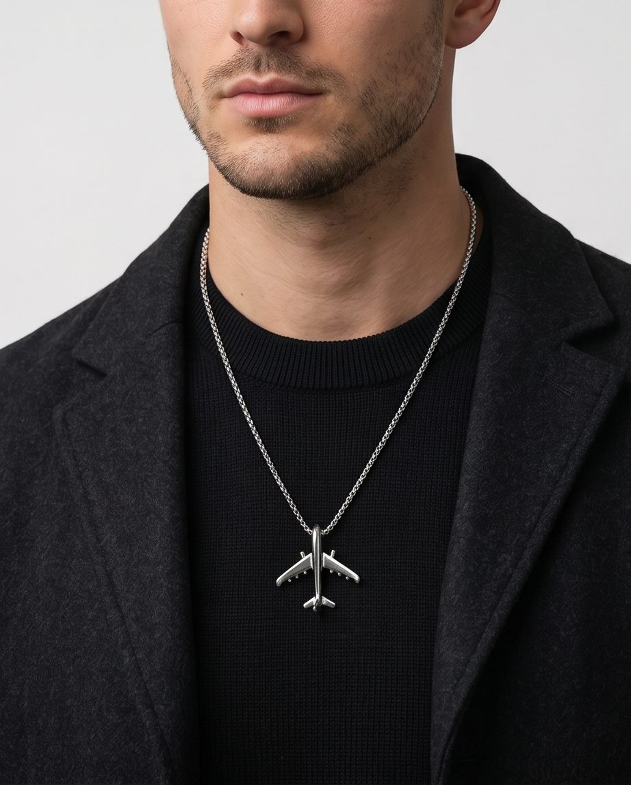 COLLAR DE ACERO CON DIJE CO011