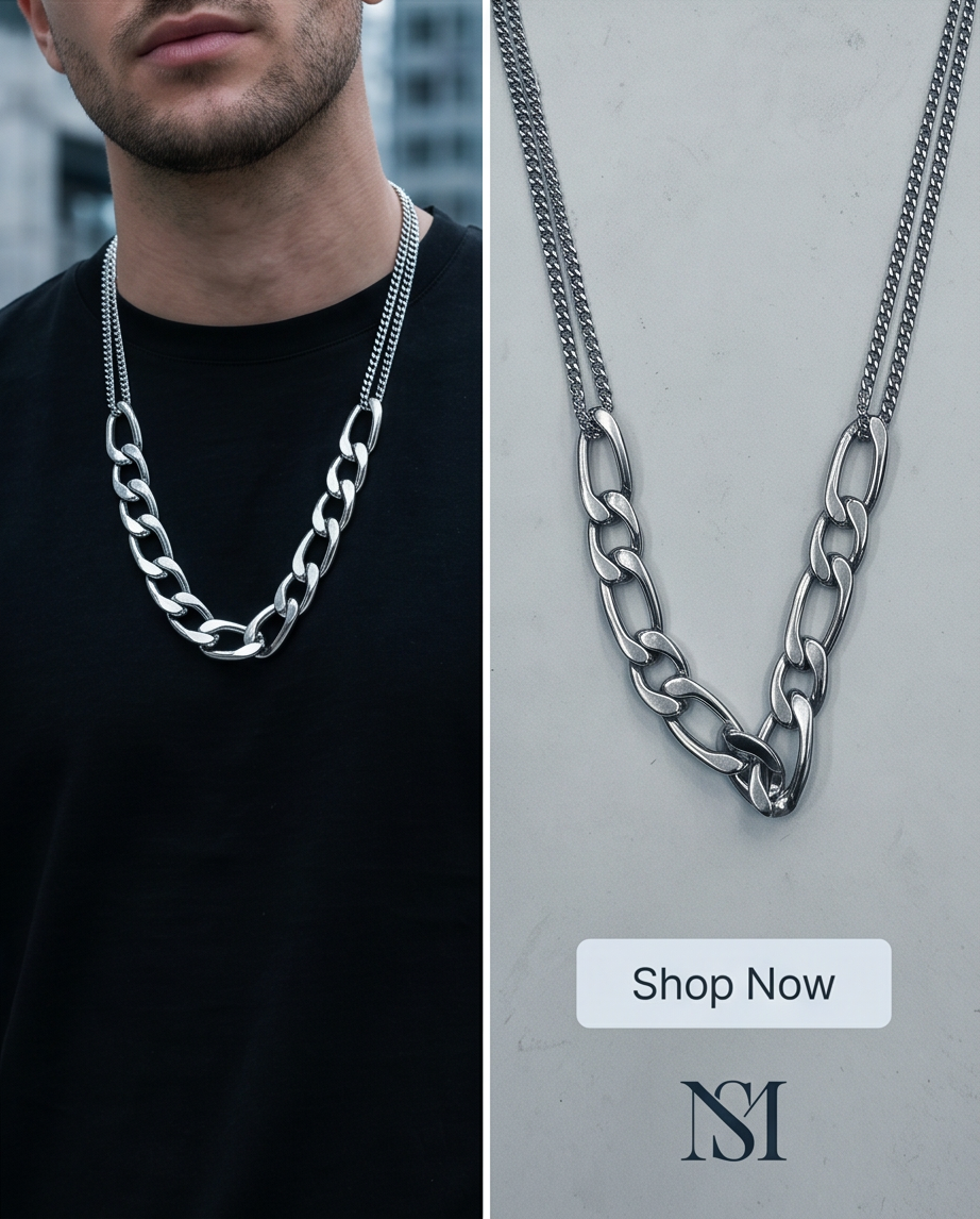 COLLAR UNISEX ACERO CON DIJE