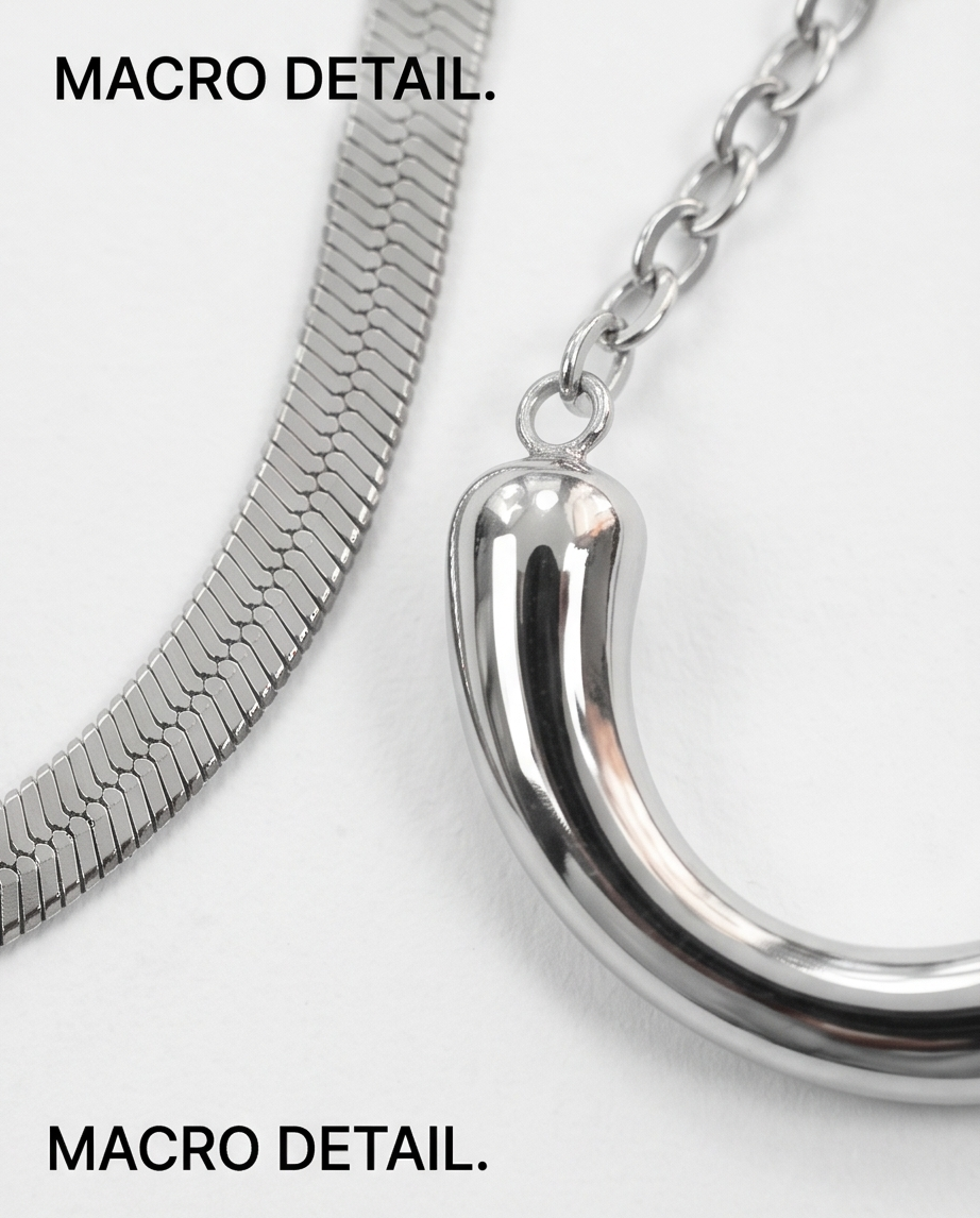 COLLARES CON DIJE EN ACERO CO018