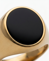 ANILLO DE ACERO QUIRURGICO DORADO CON PIEDRA AN007