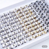 ANILLOS DE ACERO QUIRURGICO SET POR 36 UNIDADES 06