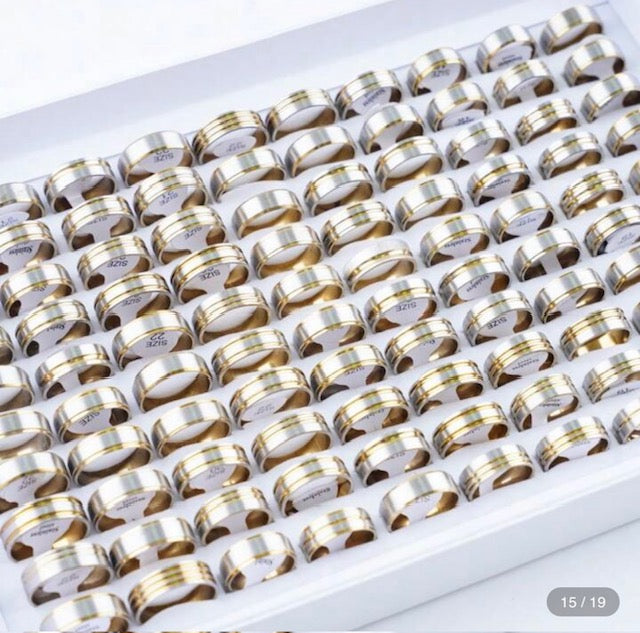 ANILLOS DE ACERO QUIRURGICO SET DE 36 PIEZAS 04