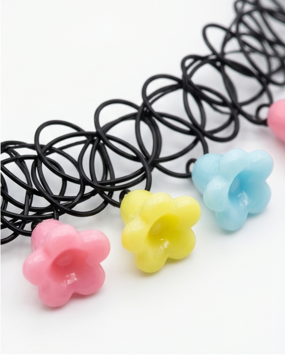 CHOKER , ANILLOS Y PULSERA