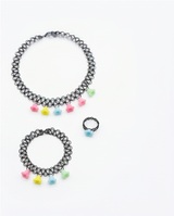 CHOKER , ANILLOS Y PULSERA