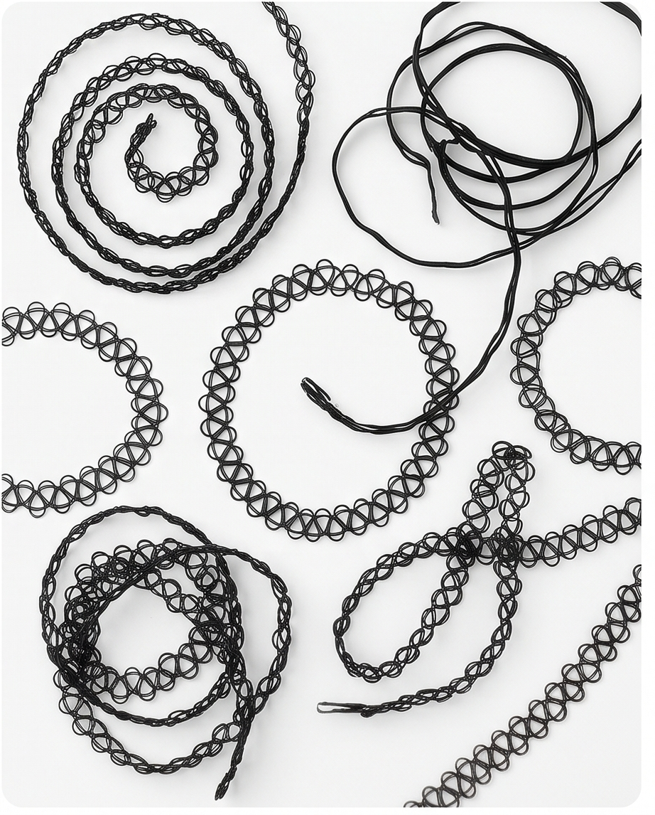 CHOKERS POR 12 UNIDADES.