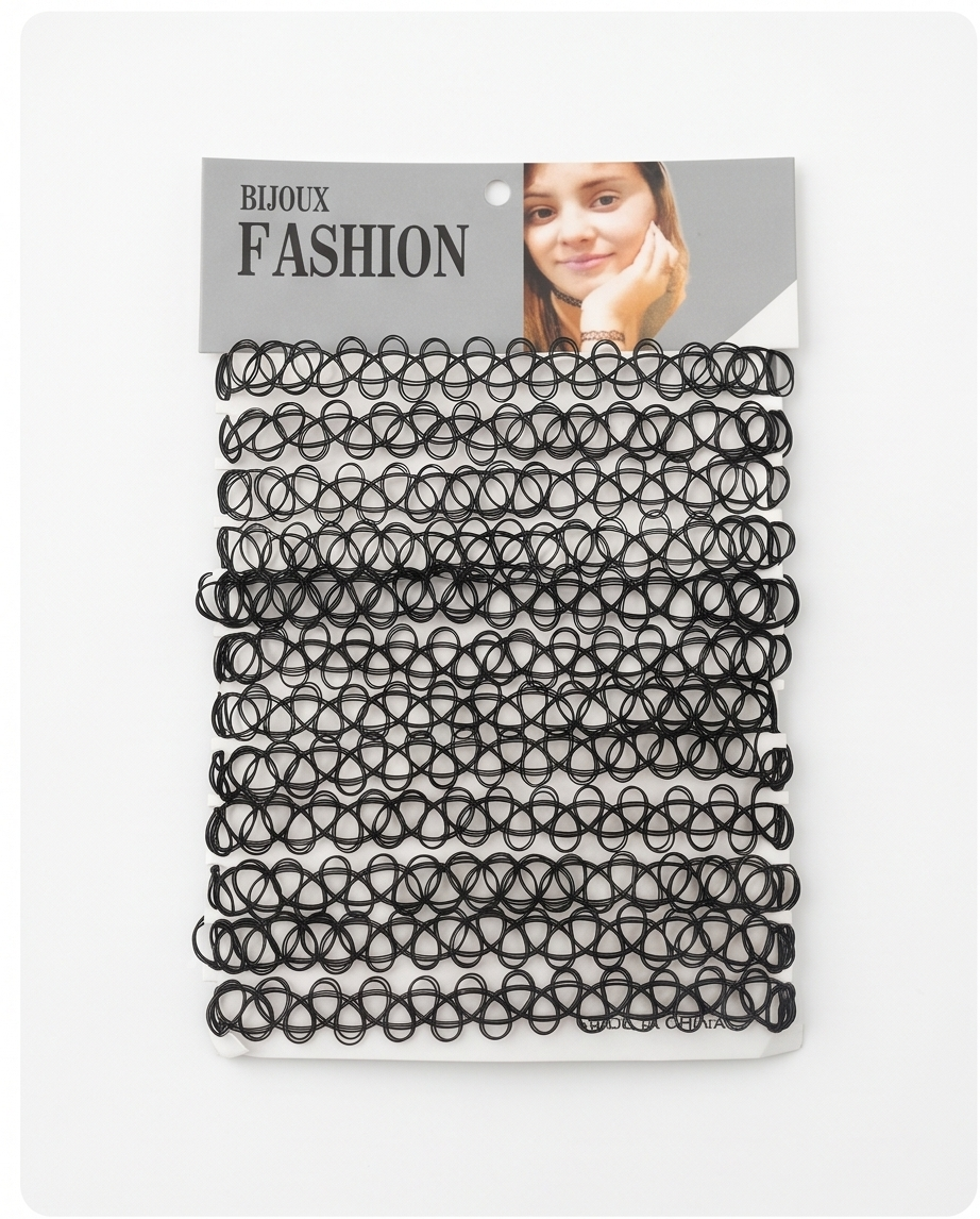 CHOKERS POR 12 UNIDADES.