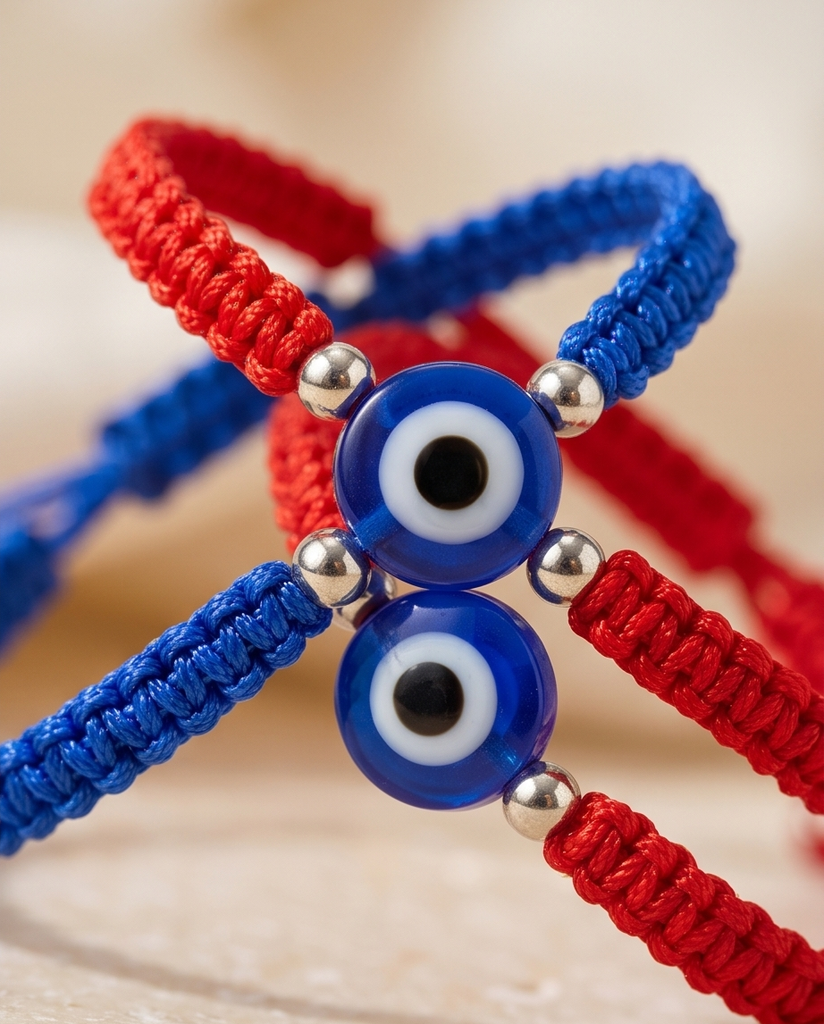 SET DE PULSERAS POR 12 CON OJITOS