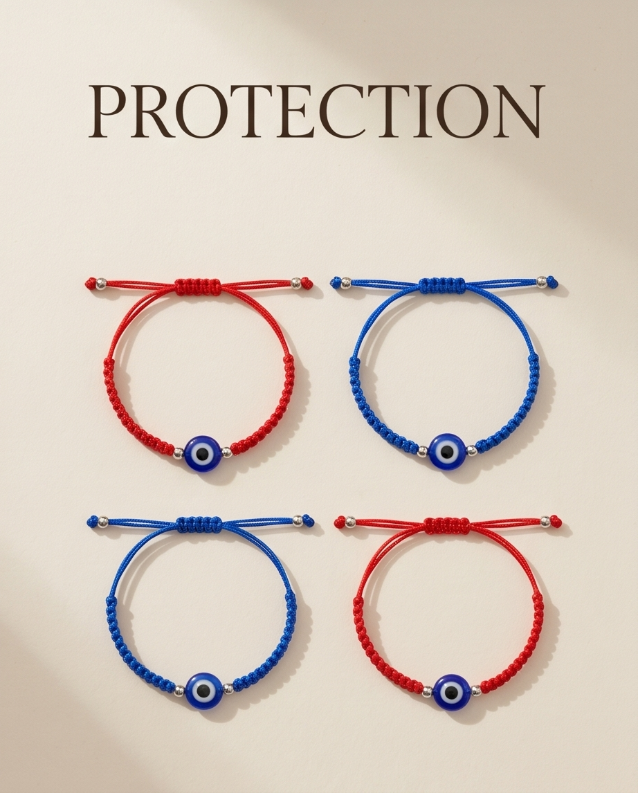 SET DE PULSERAS POR 12 CON OJITOS