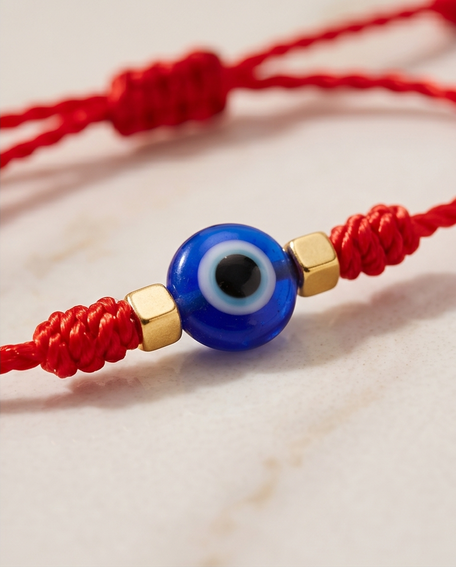 SET DE PULSERAS ROJAS CON NUDOS