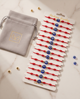 SET DE PULSERAS ROJAS CON NUDOS