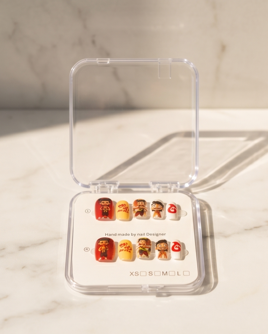 Caja de Uñas con pegamento