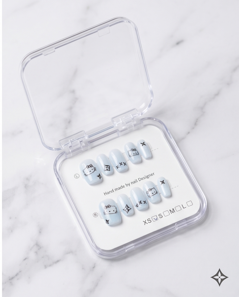 Caja de Uñas con pegamento