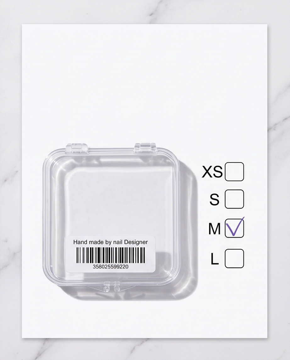 Caja de Uñas con pegamento