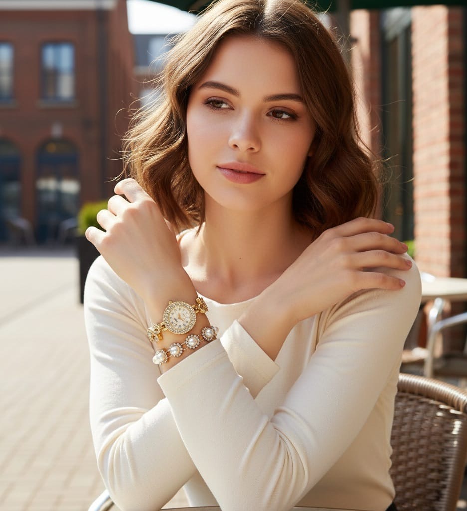 RELOJ DE FIESTA EN SET CON PULSERA 13