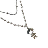 COLLAR CON DIJE DE ACERO NENITOS CON PERLAS 2025-2026