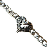 PULSERA DE HOMBRE DE ACERO CON DIJE 01