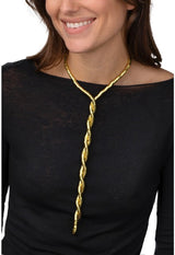 COLLAR DE DAMA FLEXIBLE EN DORADO Y PLATEADO
