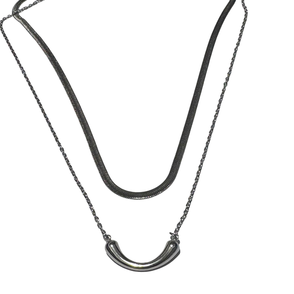 Collar Acero Quirurgico doble con Dije