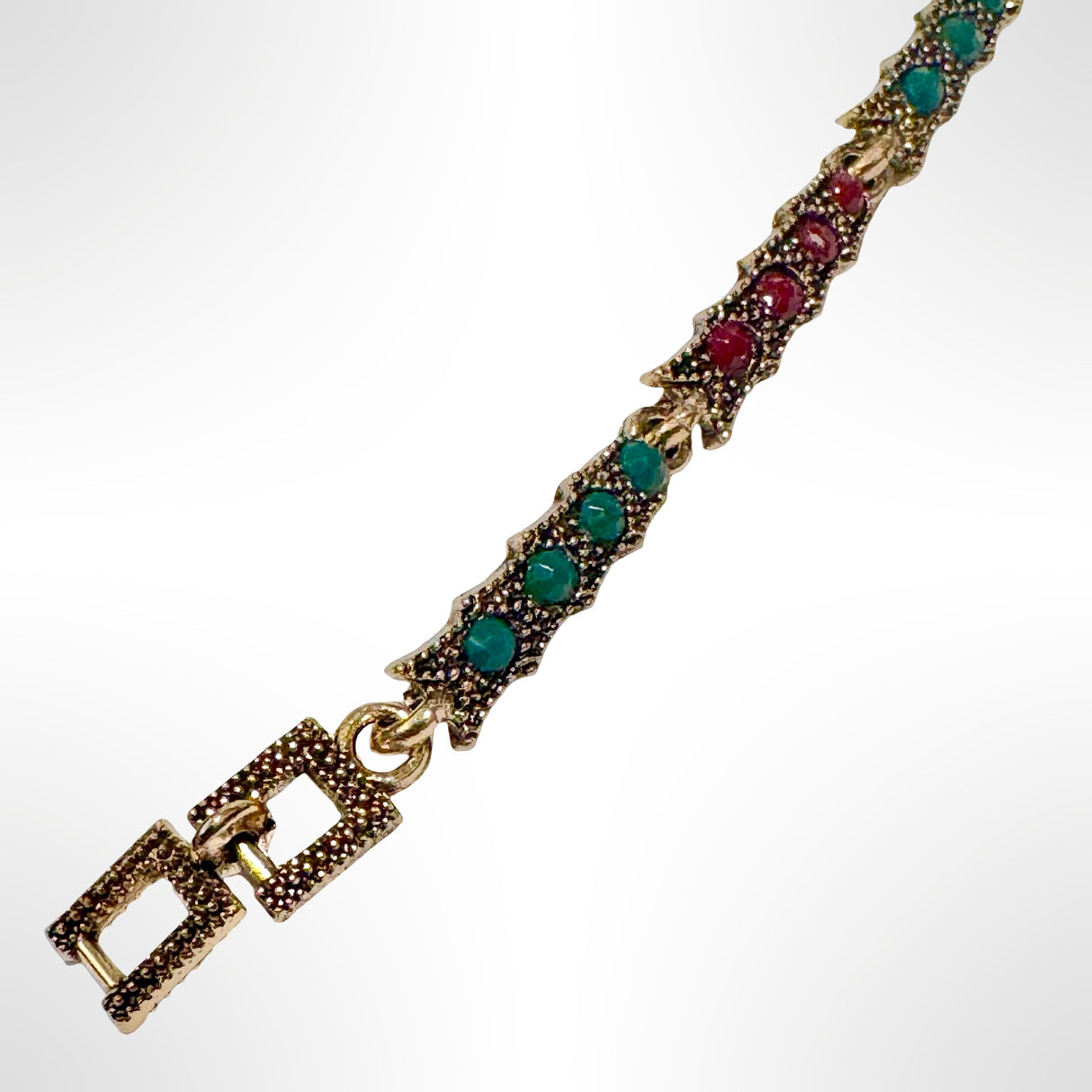 PULSERA DE BRONCE Y PIEDRAS