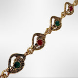 PULSERA DE BRONCE Y PIEDRAS
