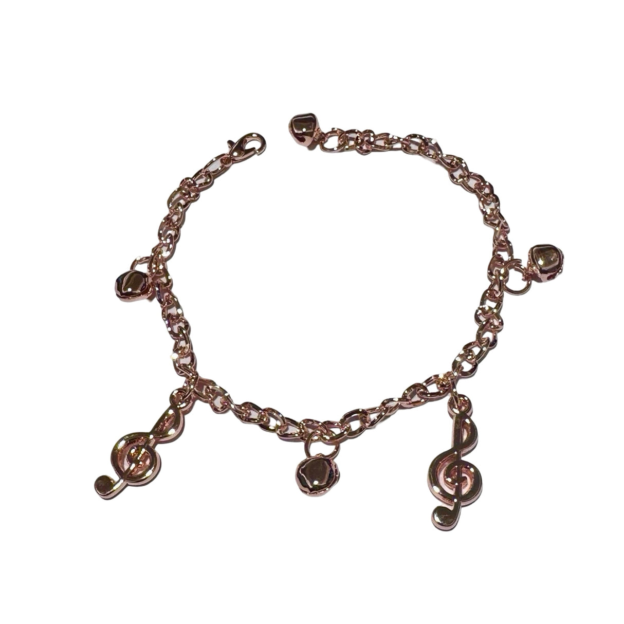 Pulseras fantasia con dijes dorados