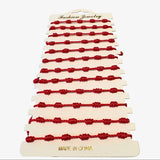 SET DE PULSERAS ROJAS CON NUDOS