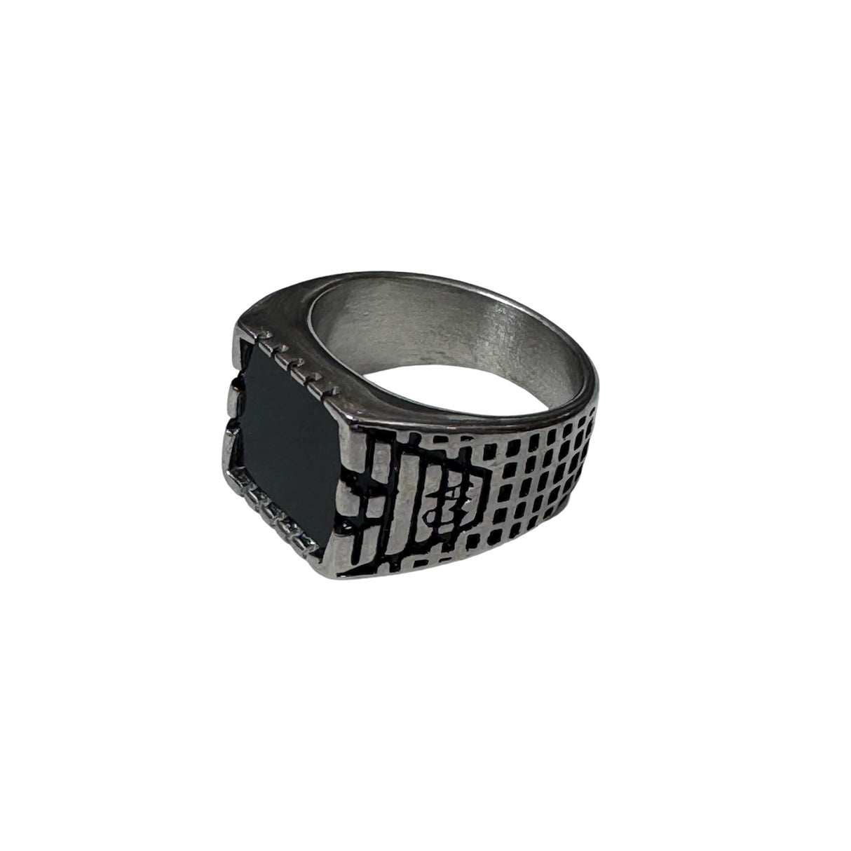 Anillos de acero de mesa de hombre