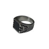 Anillos de acero de mesa de hombre
