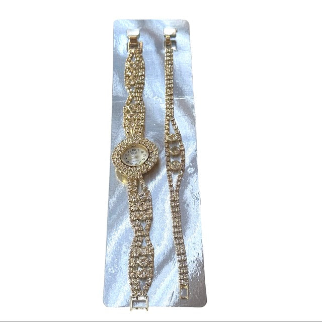 RELOJ DE FIESTA EN SET CON PULSERA