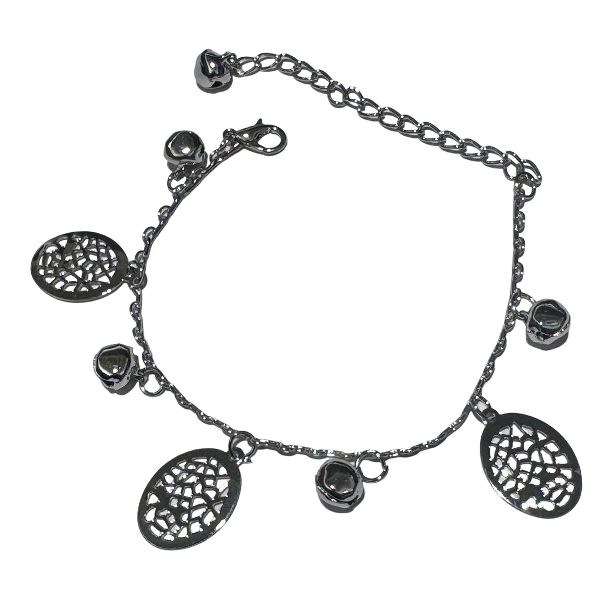 Pulseras de fantasia con dijes dorados y plateados