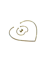 conjunto de collar , pulsera y caravanas dama