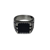 Anillos de acero de mesa de hombre
