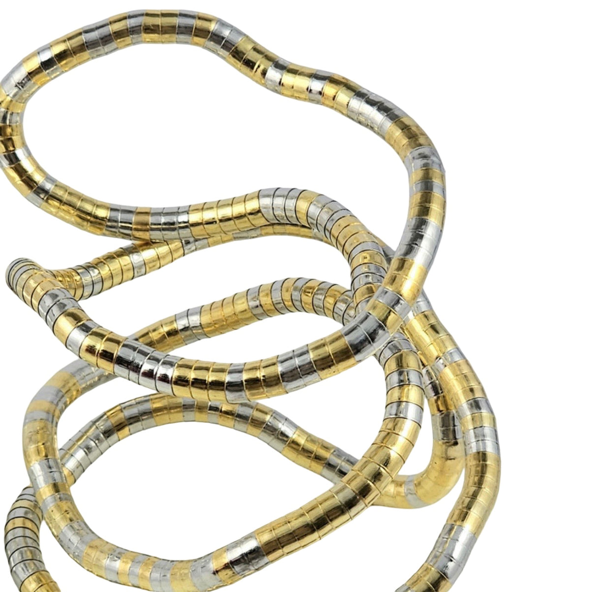 COLLAR EN FANTASIA PARA DAMA PLATEADO Y DORADO