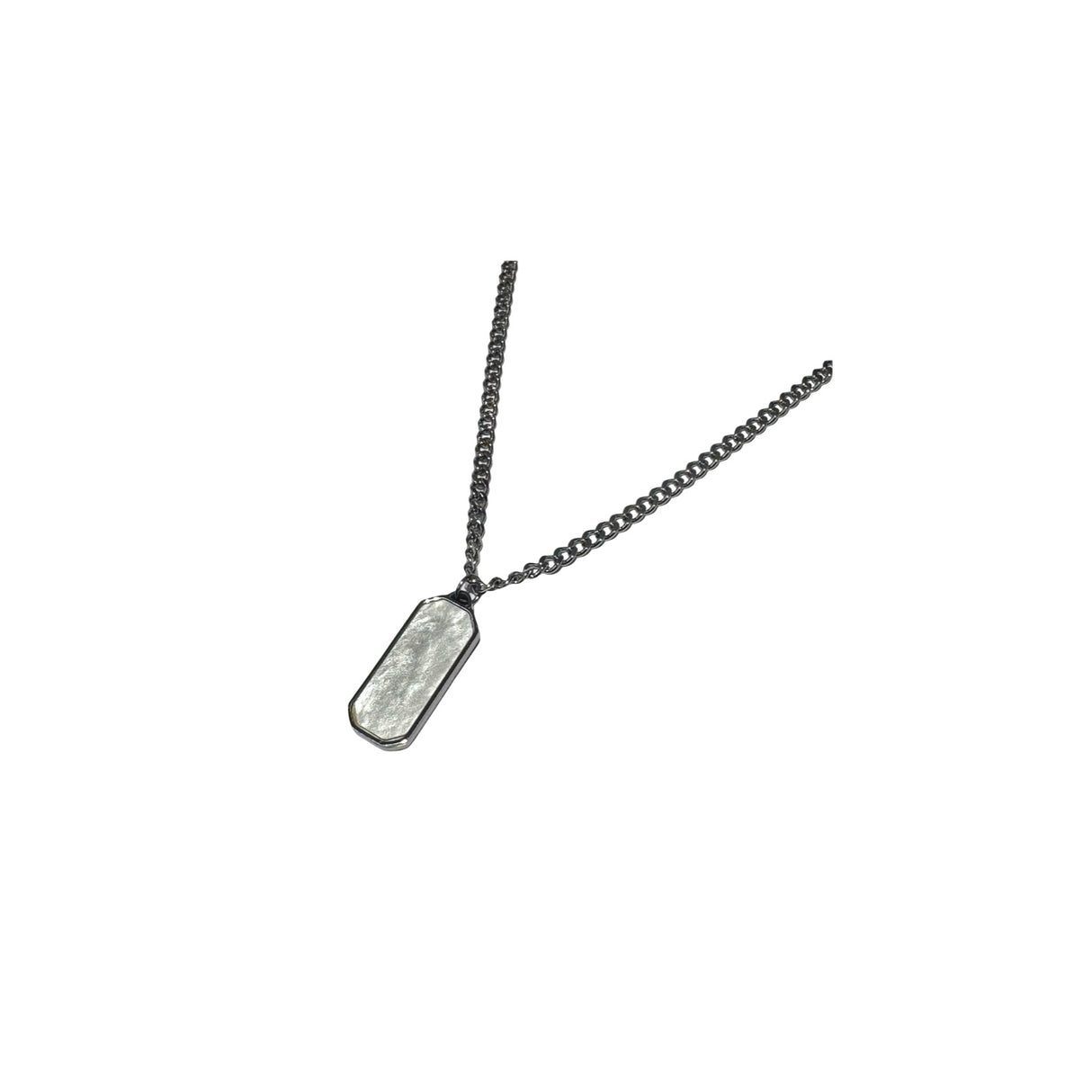 Collar de acero con dije y Nacar