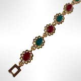 PULSERA DE BRONCE Y PIEDRAS